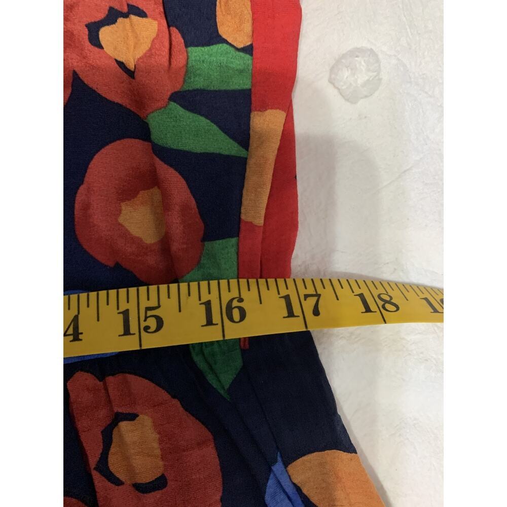 Entro Tropical Floral Maxi Dress V Neck flutter Sleeve S Resort Beachy Vacay - Picture 4 of 12